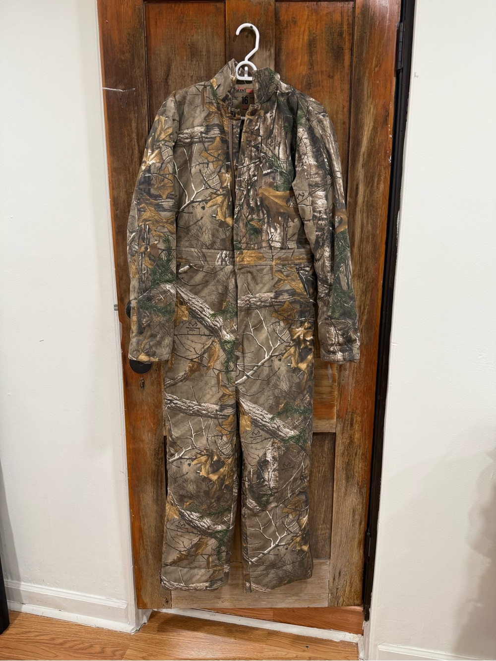 RedHead Kids Camo One-Piece Bodysuit in Brown and Green